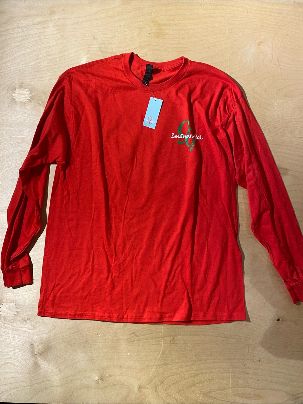 Gildan Southern Gal Long Sleeve Shirt - Red XL (AS)